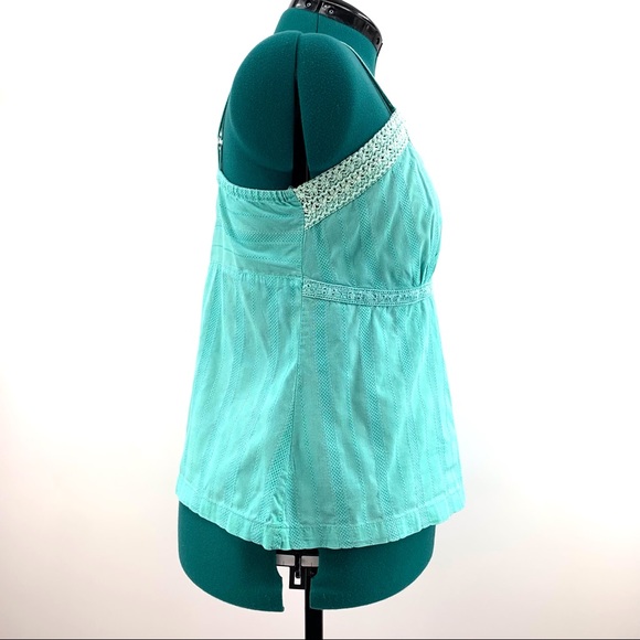 Reitman’s Seafoam Green Cotton Camisole Style Halter Top, Medium - Picture 8 of 16